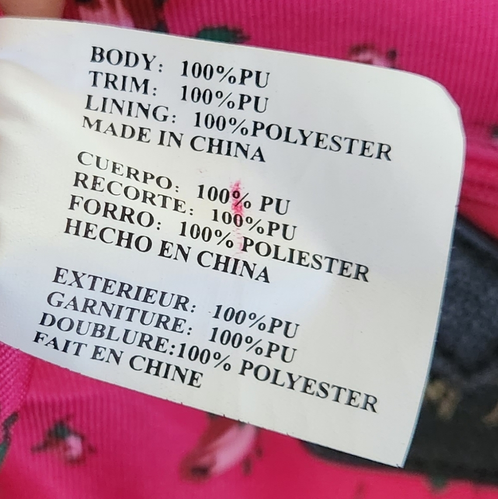 Y2K Betsey Johnson Off White & Black Striped Purse with Oversized Pink Bow - Picture 15 of 16